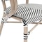 Flash Furniture Marseille French Bistro Stacking Chair w/Arms, Black/White Textilene and Bamboo Print Alum Frame SDA-ADS642108-BLKWH-LTNAT-GG - alternate 10